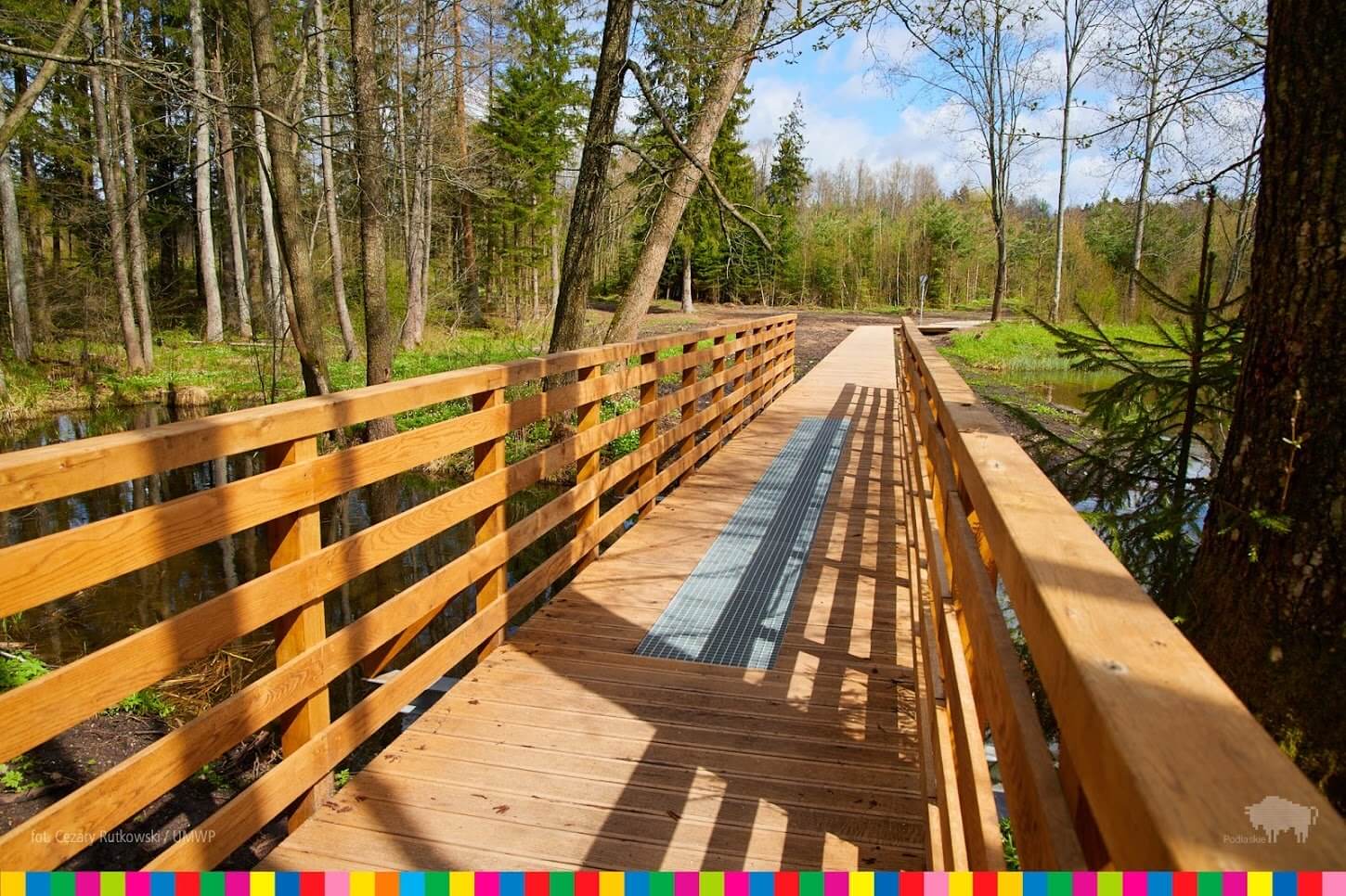 Pomost na zalewie Czapielówka / Wooden deck on the Czapielówka reservoir