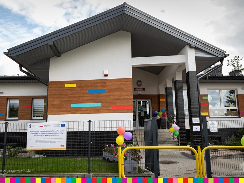 Modernised building of the kindergarten in Czarna Białostocka