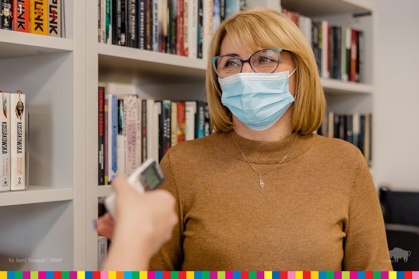 Dyrektor biblioteki Małgorzata Roszkowska.
