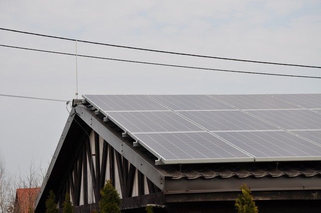 Photovoltaic installations on a roof