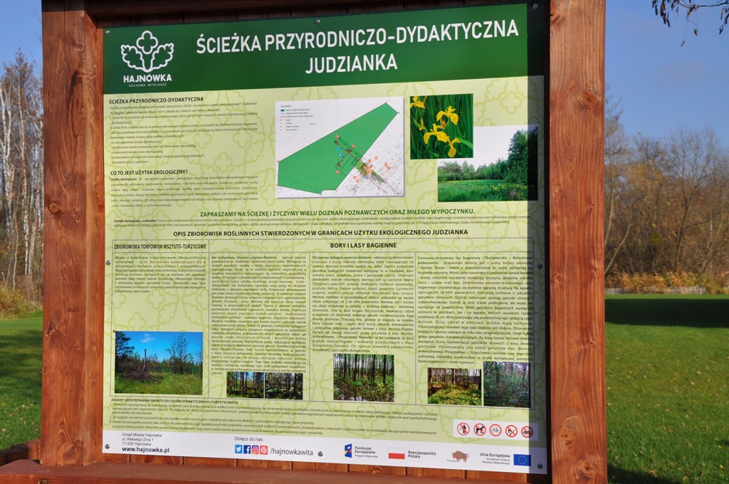 Tablica z informacjami o różnorodności biologicznej