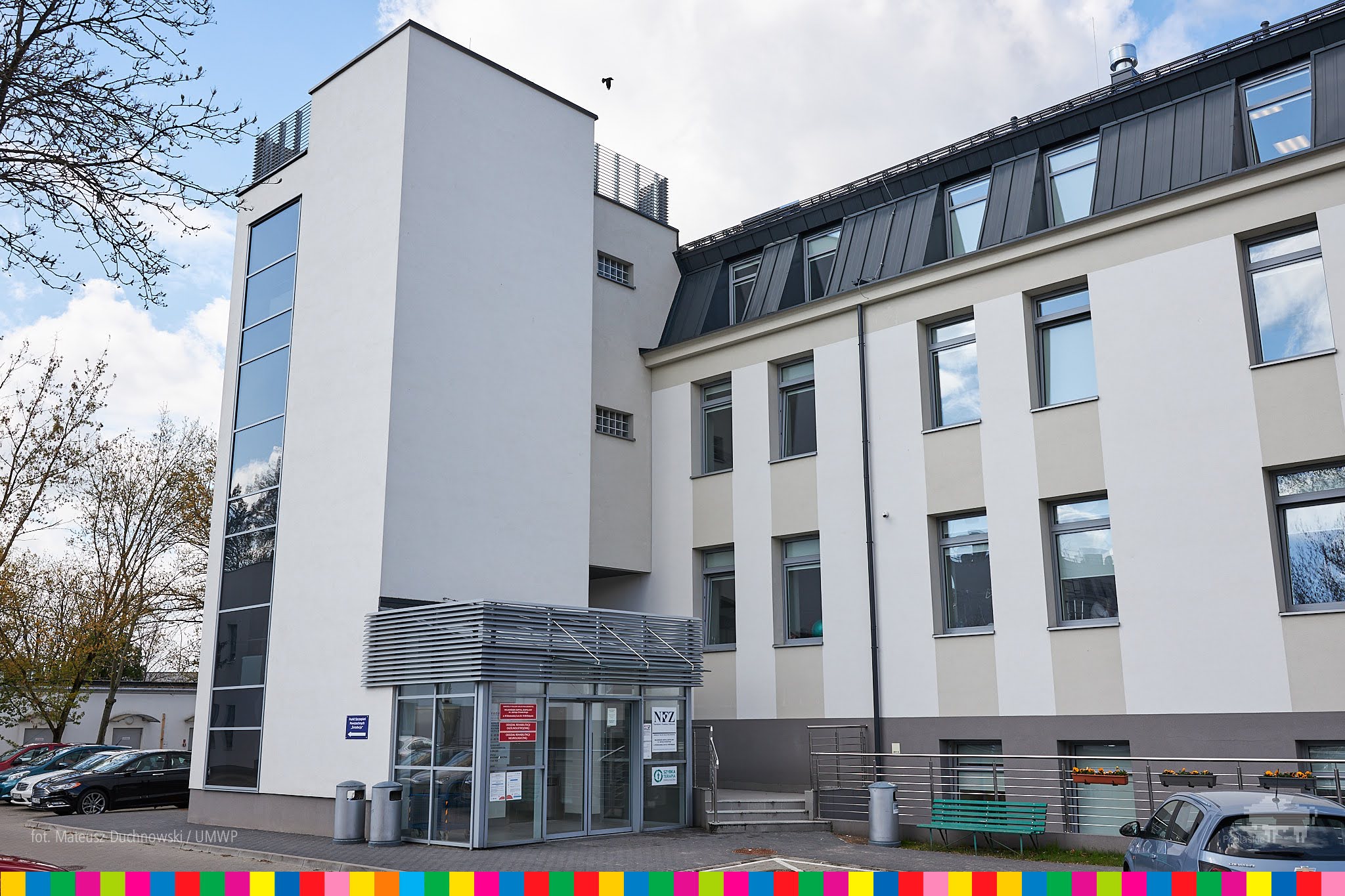 Budynek oddziału rehabilitacji w wojewódzkim szpitalu Śniadecja w Białymstoku